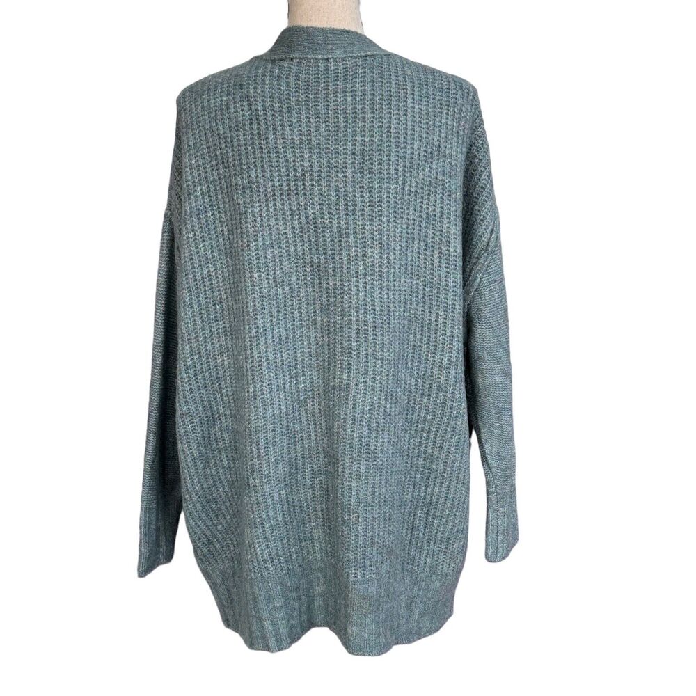 Black Tape Plus SZ 1X-Large Cardigan Button-Up Cable Knit Long Sleeve Stretch - Picture 4 of 8